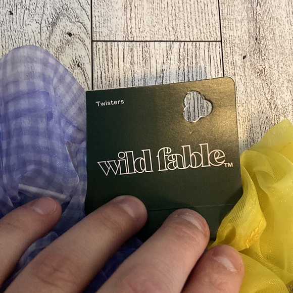 Wild Fable Target Sheer Multicolor Jumbo Hair Twister Scrunchie Set - Picture 3 of 5